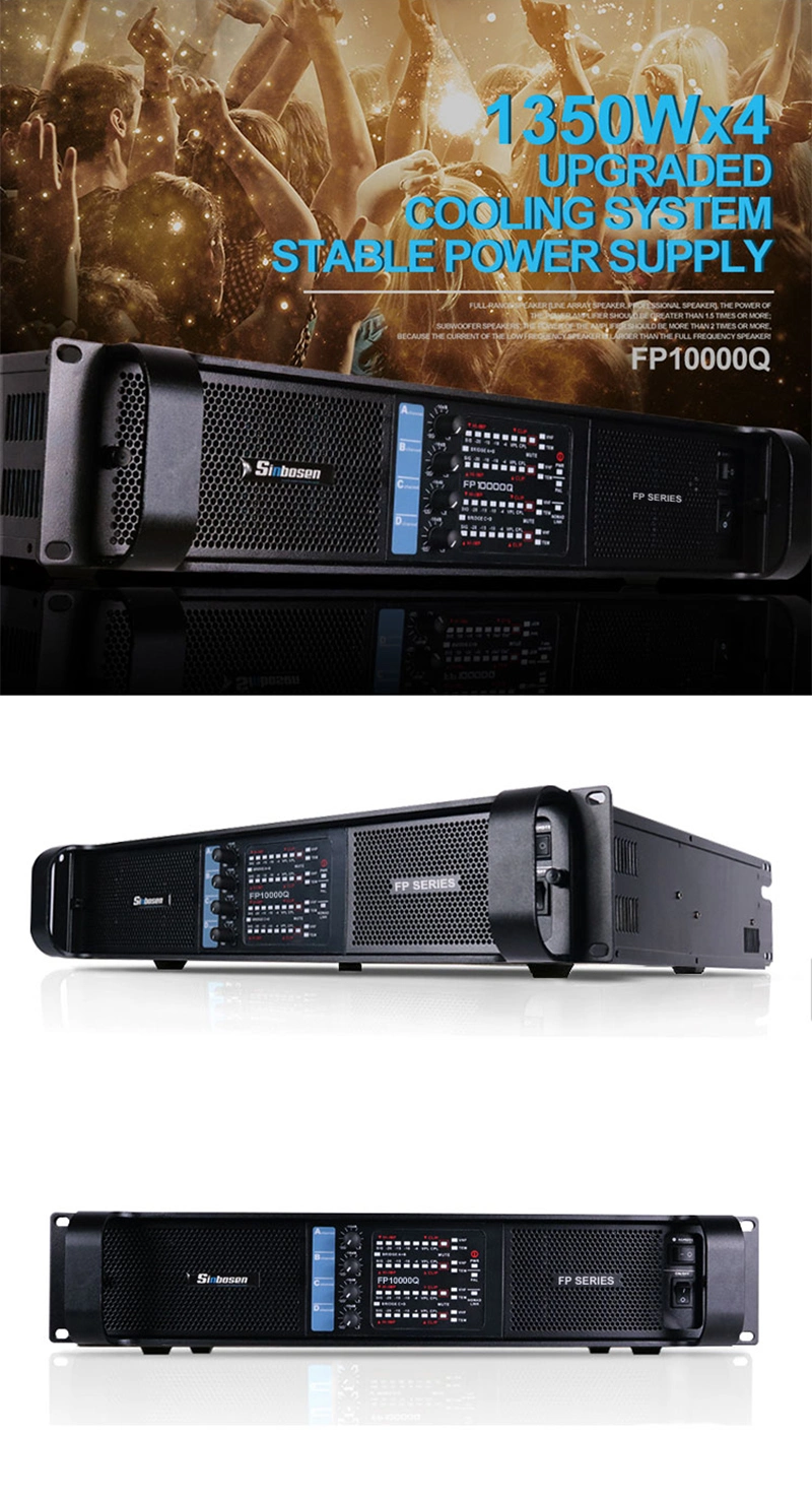 Sinbosen 4 Channel 5000 Watts Fp10000q Professional Audio Power Amplifier