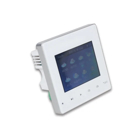 4 インチ スマート タッチ スクリーン ホーム オーディオ システム HiFi ウォール アンプ Bluetooth 4*25W、USB/TF、FM ラジオおよび Aux を搭載